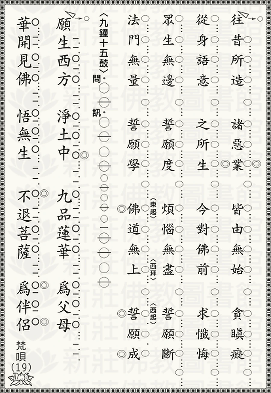 懺悔偈及回向
