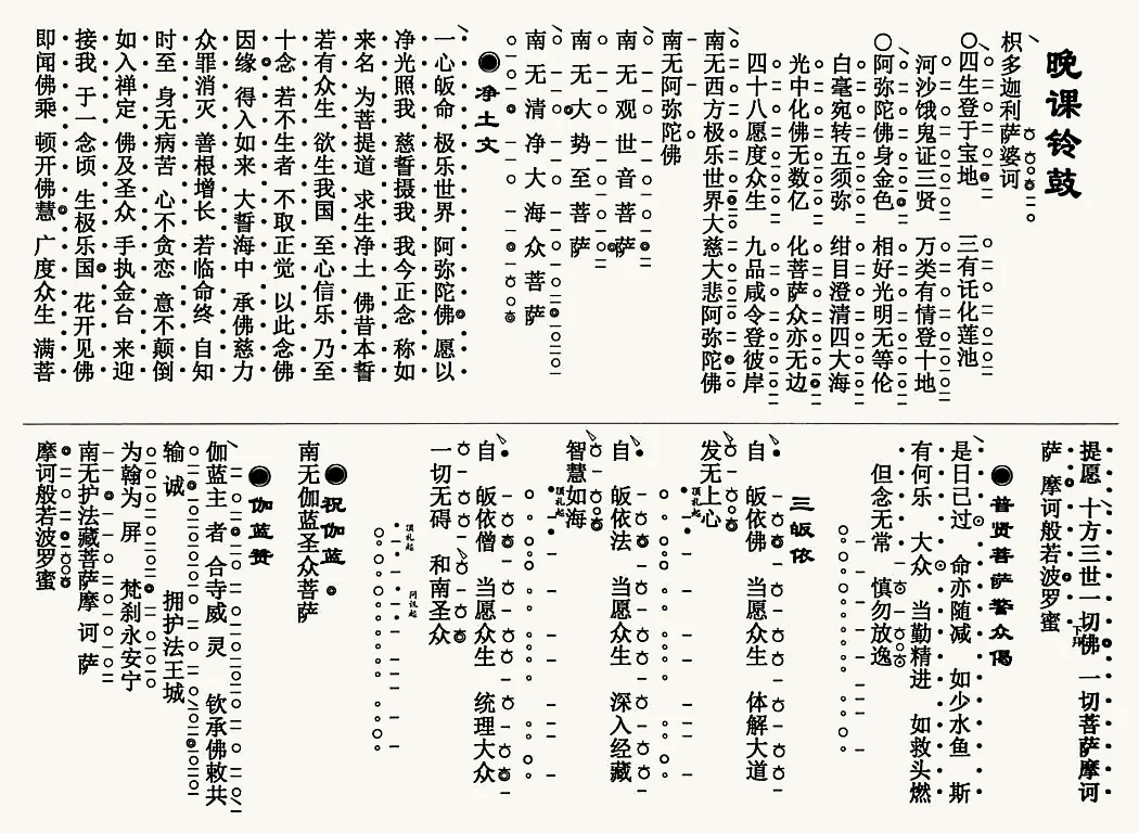 晚課鈴鼓